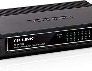 TP-LINK 16 Port 10 and 100Mbps Desktop Switch – TL-SF1016D