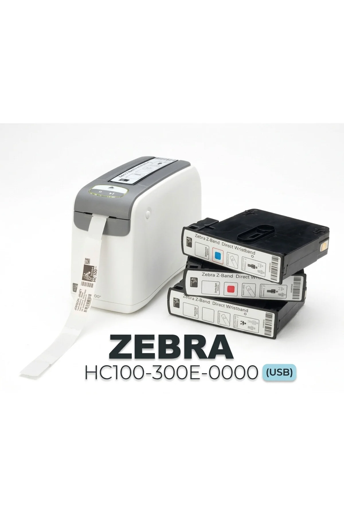 طابعة أساور HC100-300E-0000 (اتصال USB)