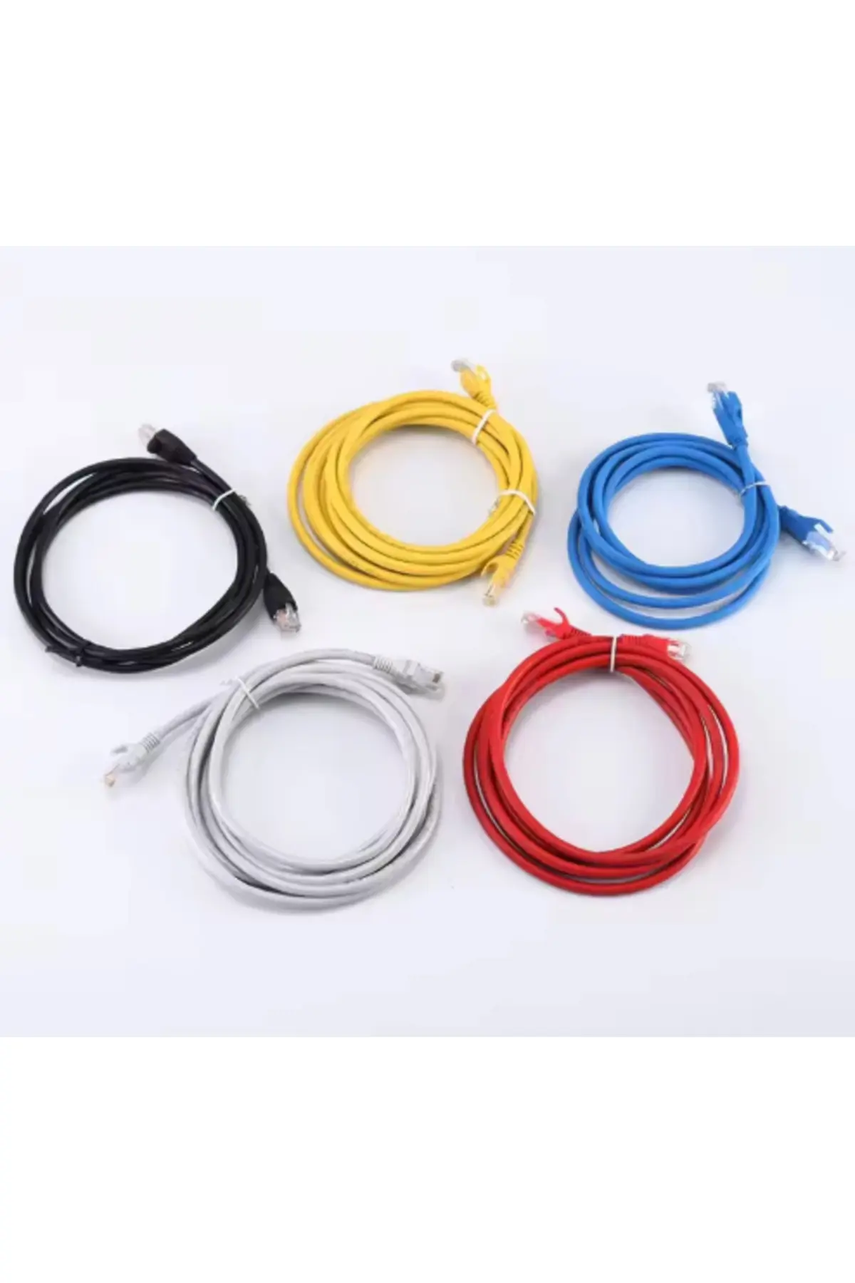 كابل شبكة CAT 6 بطول 3 متر / 5 حبات