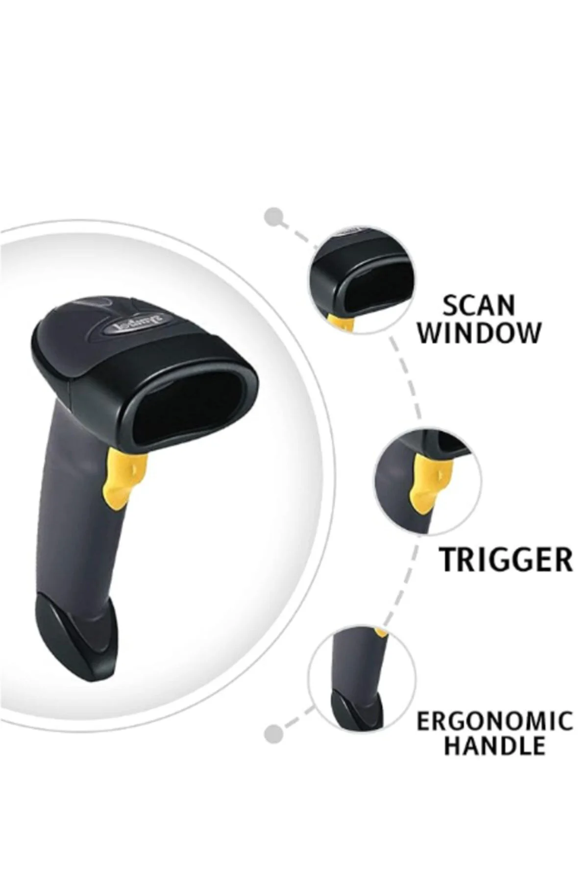 – Barcode Scanner LS 2208 -USB-USDقاري باركود