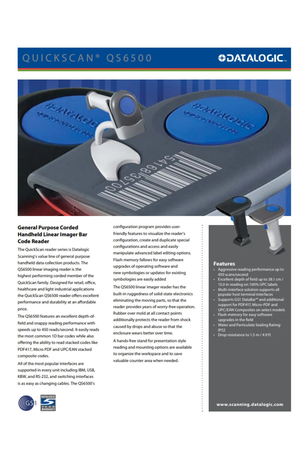 Barcode Scanner QS6500 قارئ باركود